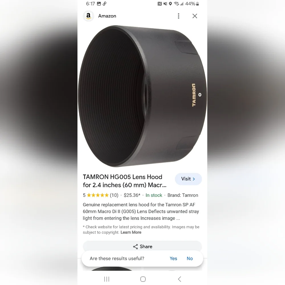 TAMRON HG005 Lens Hood 2.4